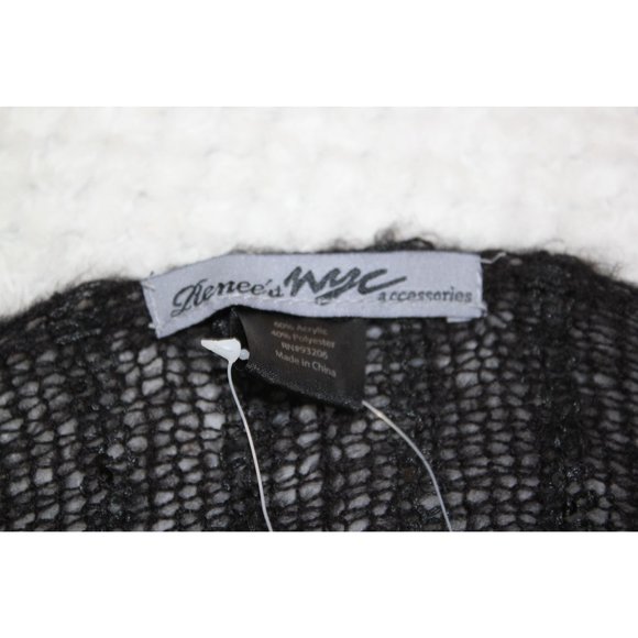 Renee's NYC Eternity scarf  16x30 Eternity scarf / Black with sparkles - Picture 4 of 8